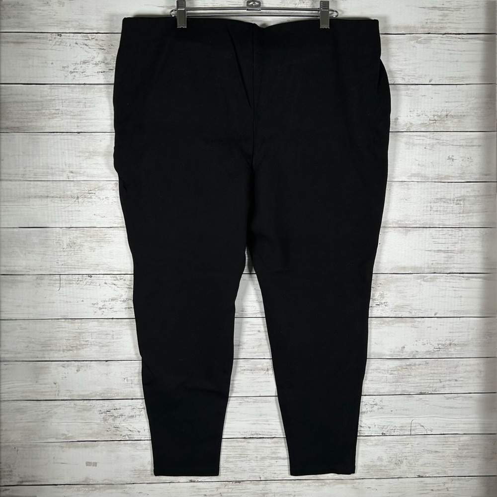 Chico's So Slimming Harper Black Ponte Legging Pants 3 XL